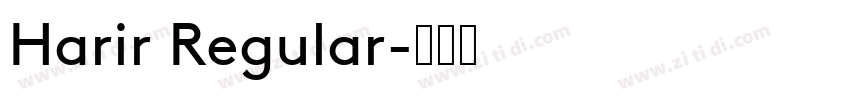 Harir Regular字体转换